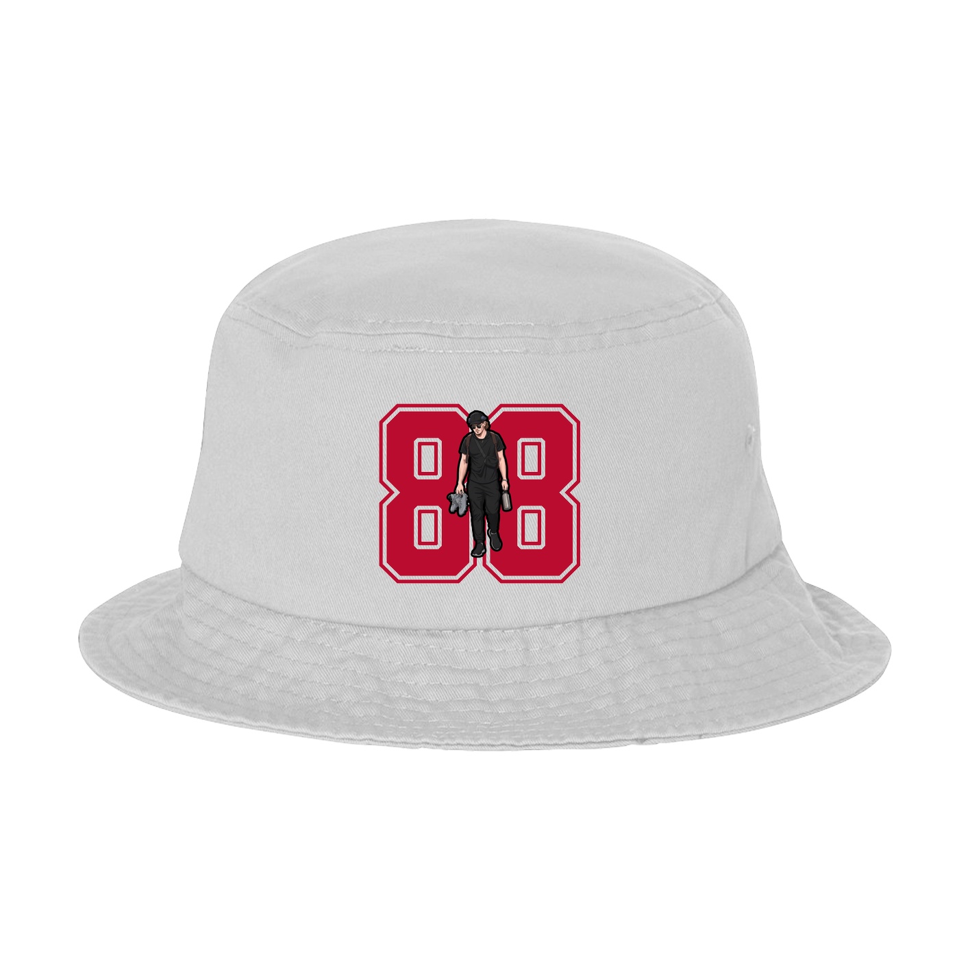 Bucket Cap — Number in White