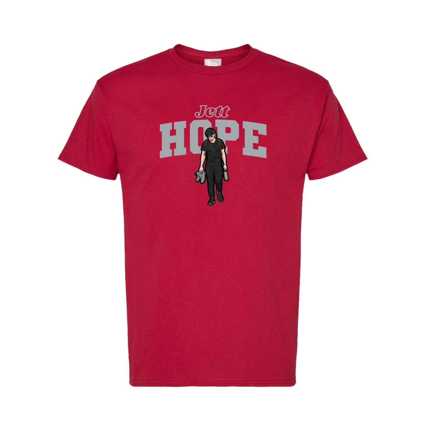 Tee — Name Arch in Crimson