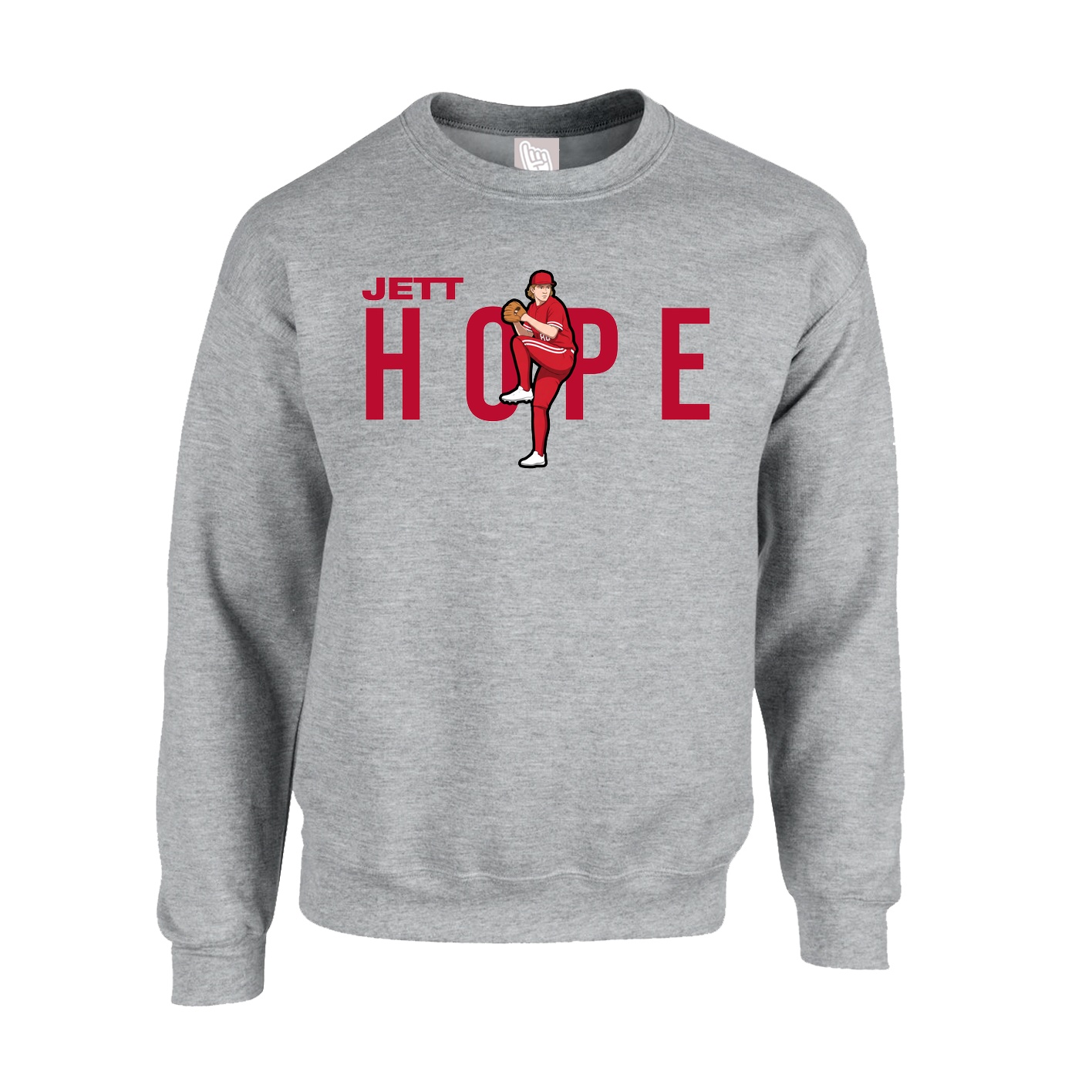 Fleece Crew — Player Name in Grey