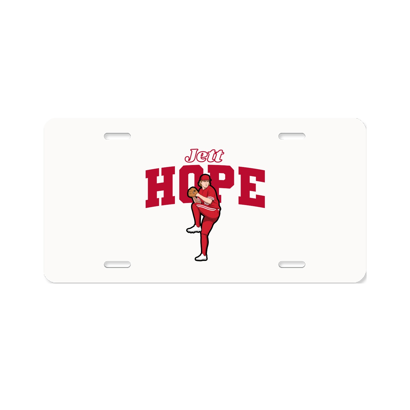 License Plate — Name Arch in Classic
