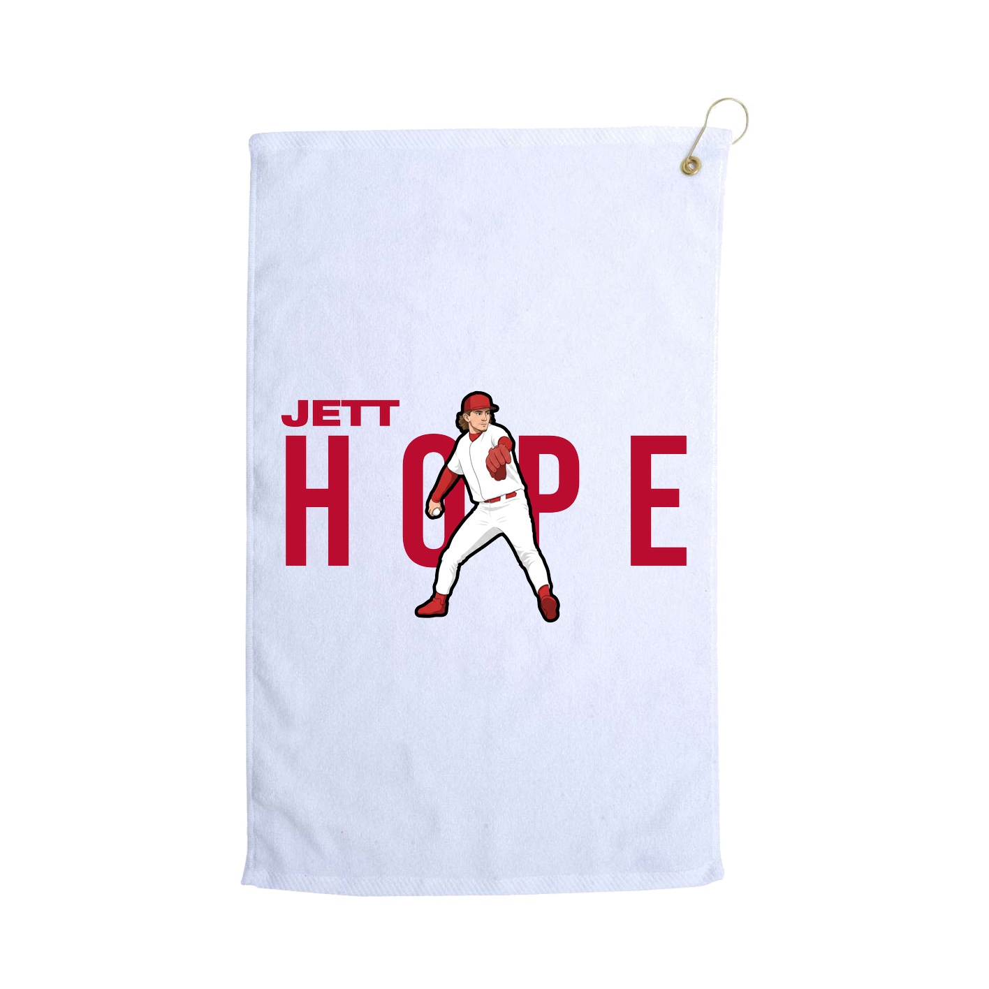 Golf Towel — Player Name in White