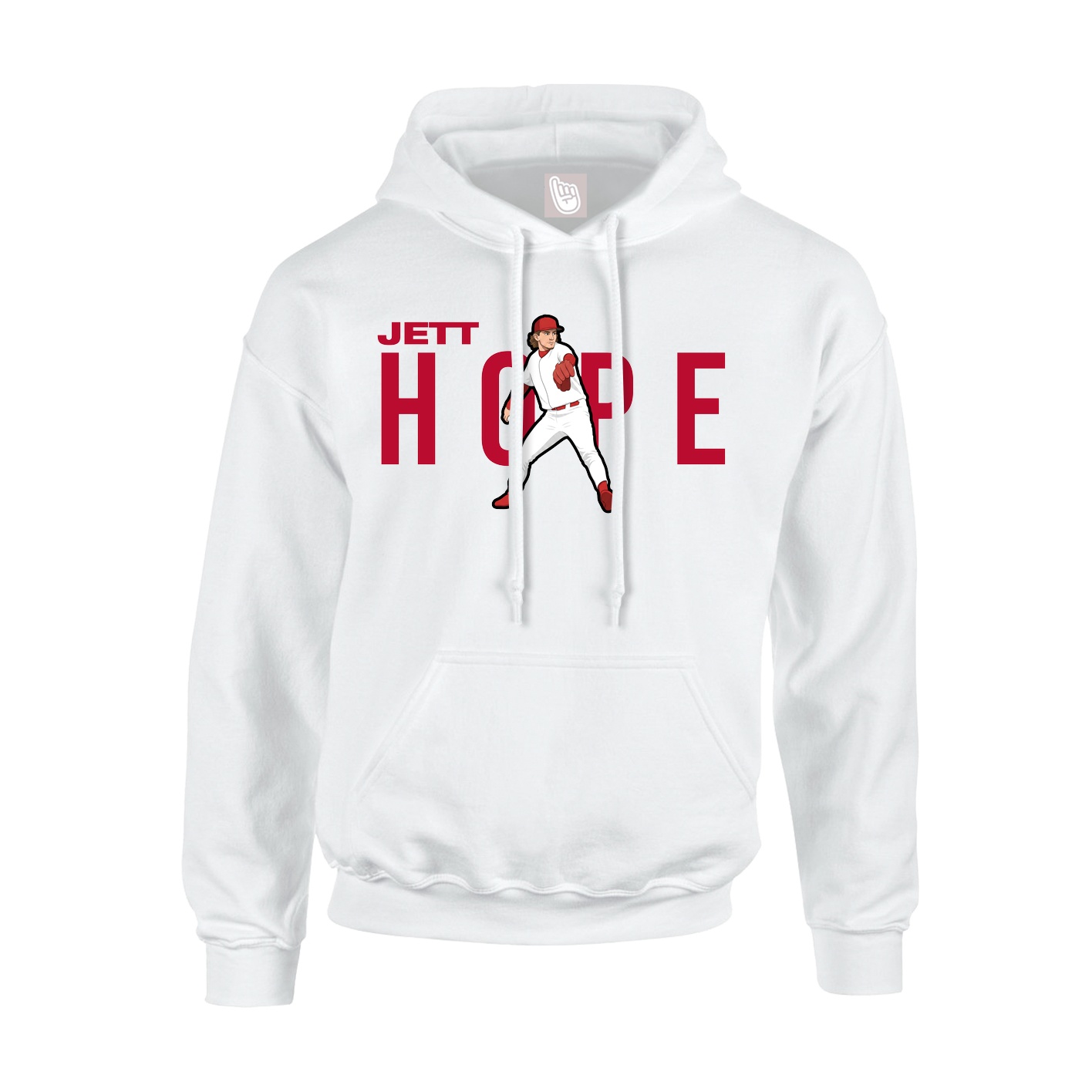 Youth Hoodie — Player Name in White