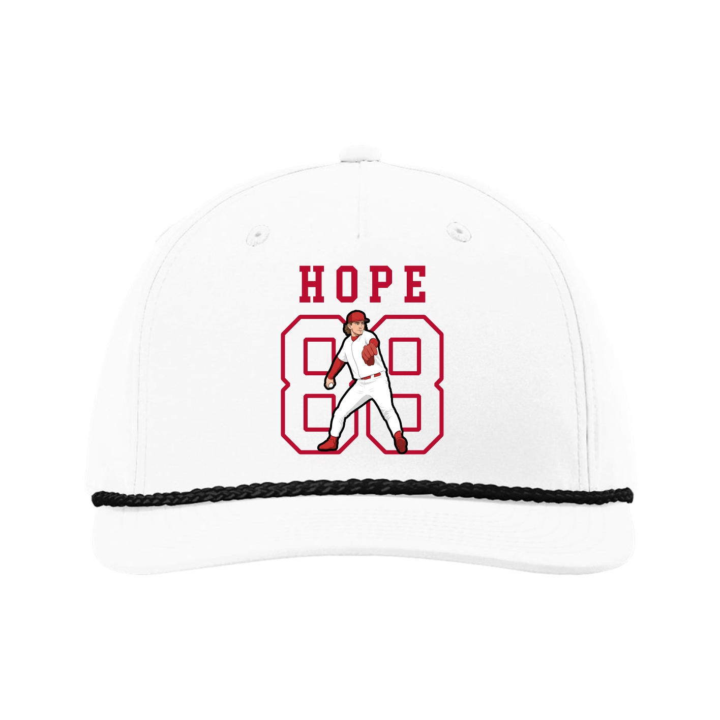 Five-Panel Classic Rope Cap — Shirsey in White