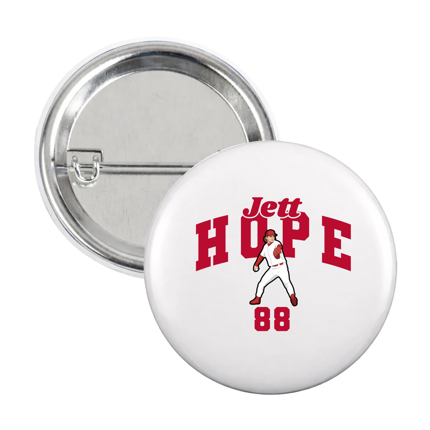 Game Day Button — Signature Arch in White