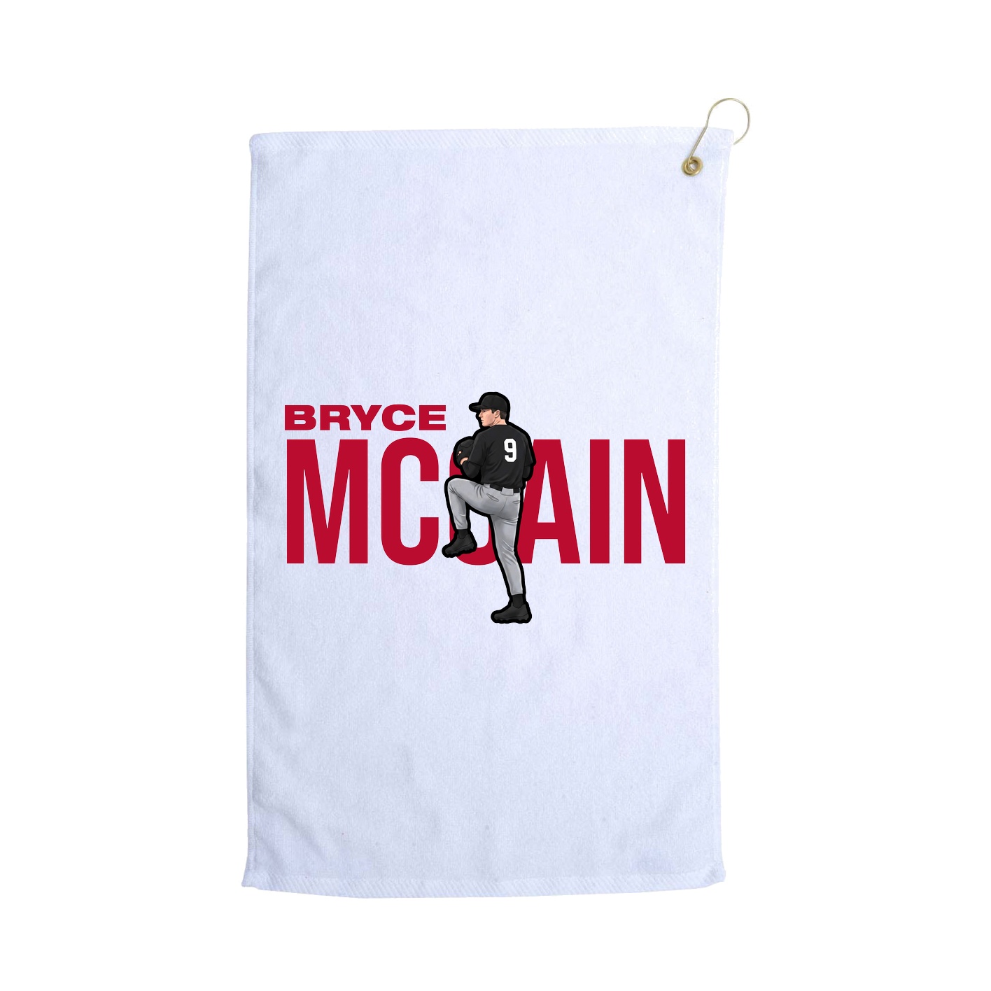 Golf Towel — Player Name in White