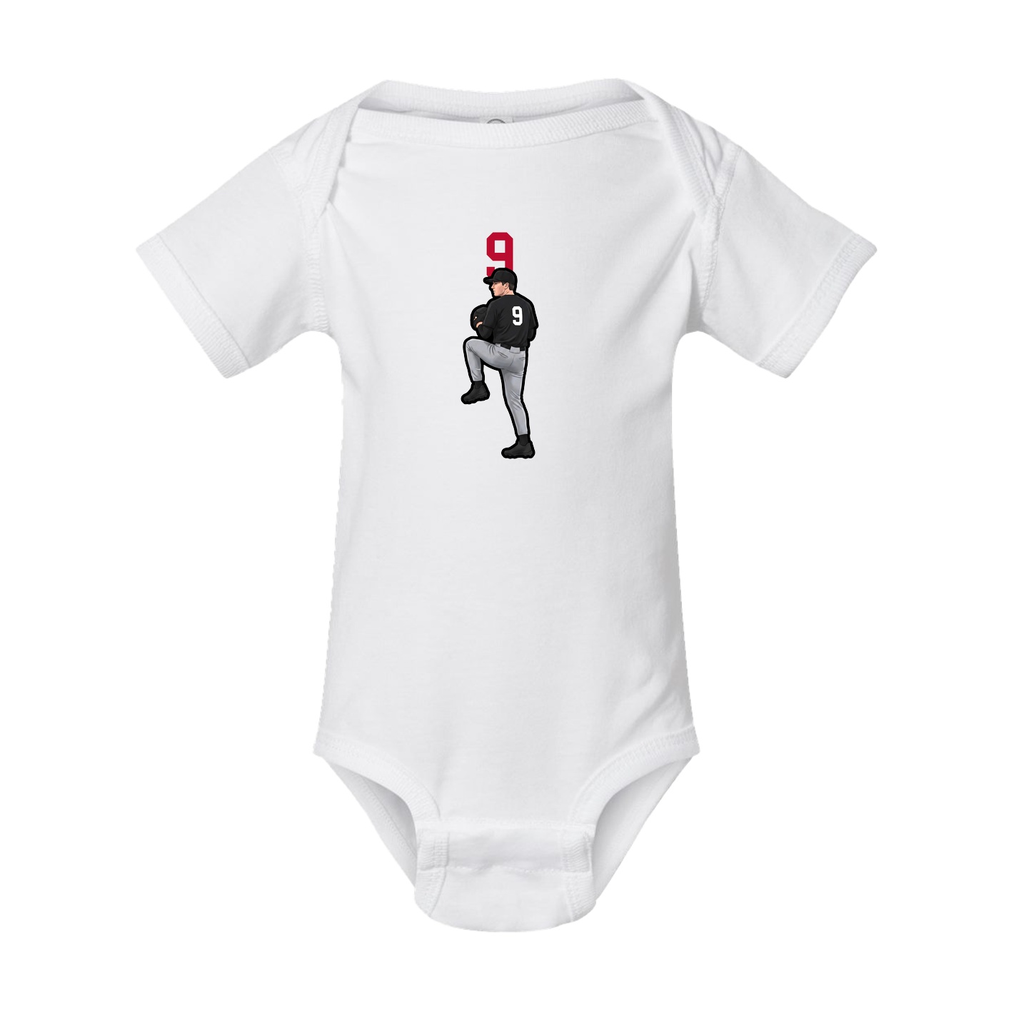 Baby Onesie — Number Top in White