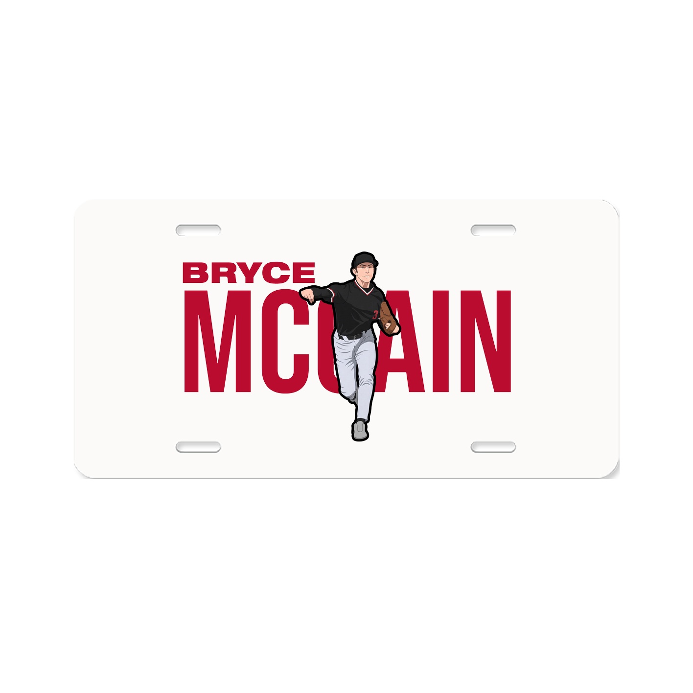 License Plate — Player Name in Classic