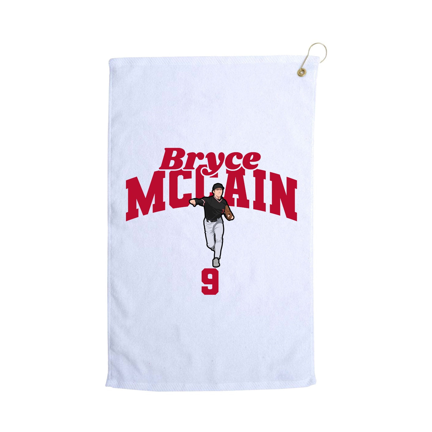 Golf Towel — Signature Arch in White