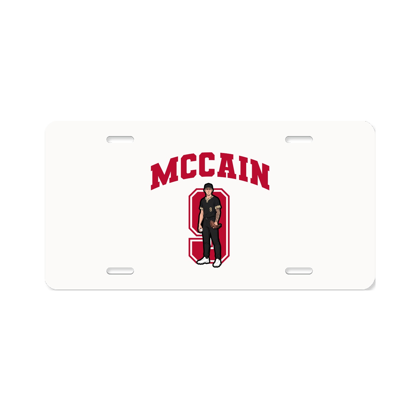 License Plate — Number in Classic