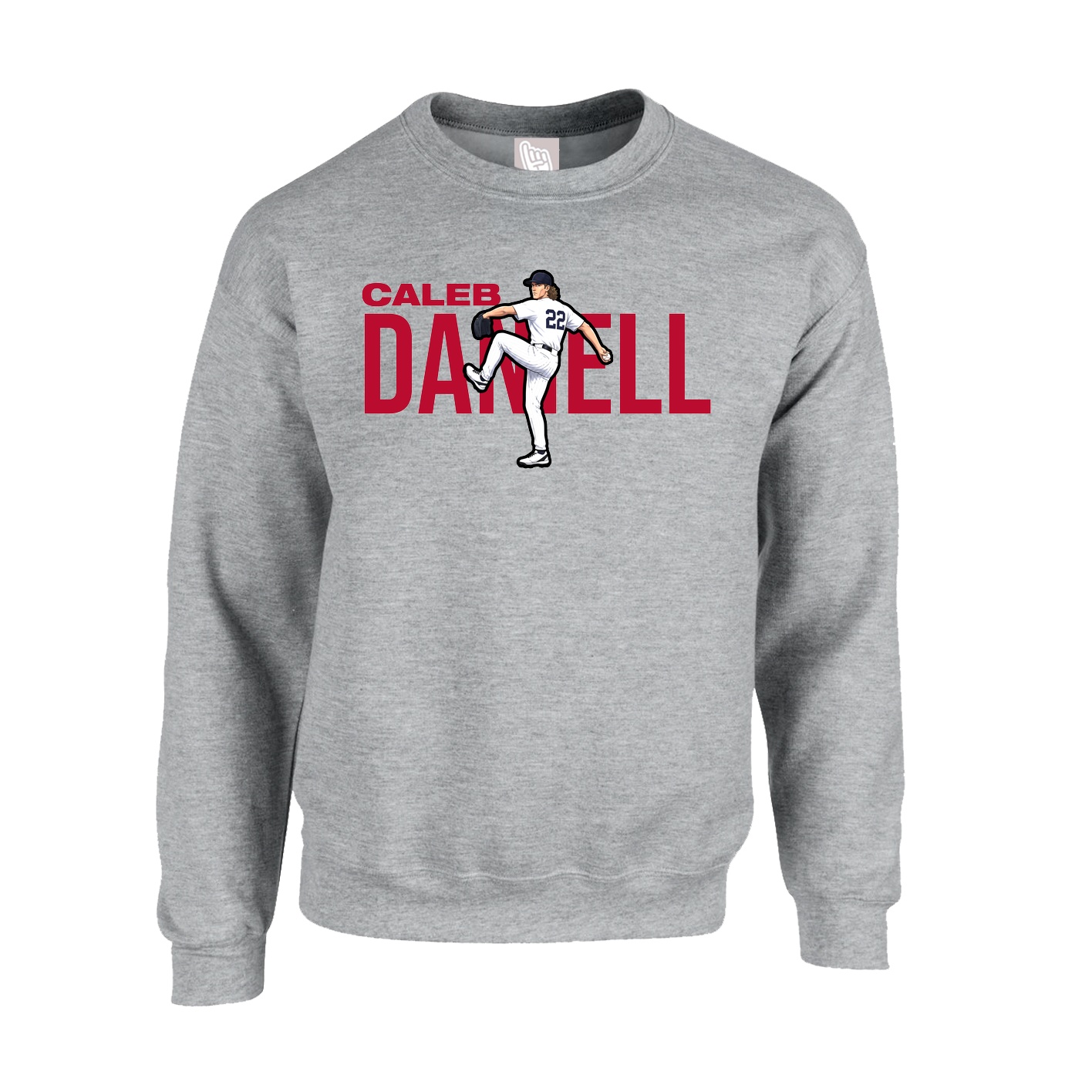 Fleece Crew — Player Name in Grey