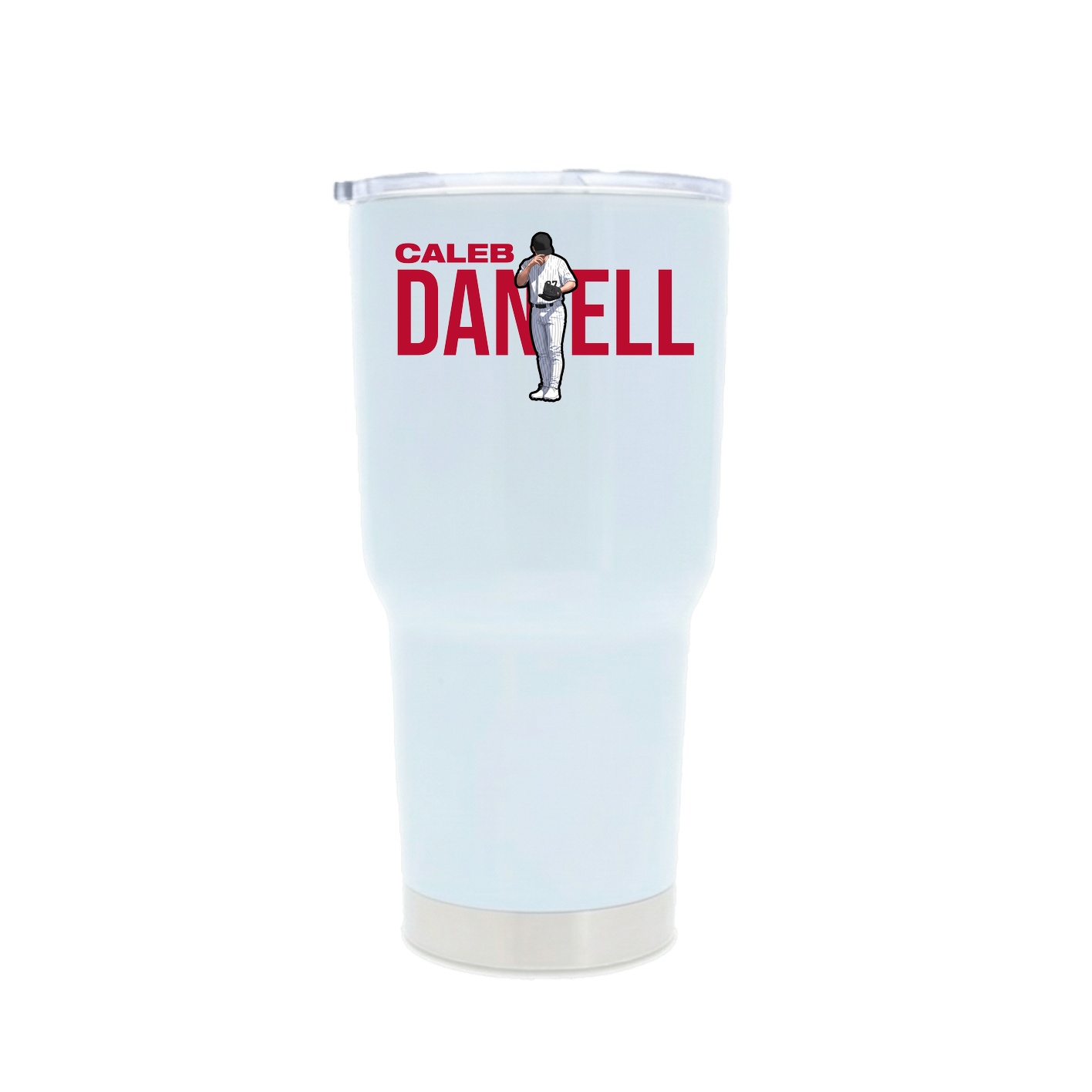 30oz Stainless Steel Tumbler — Player Name in White