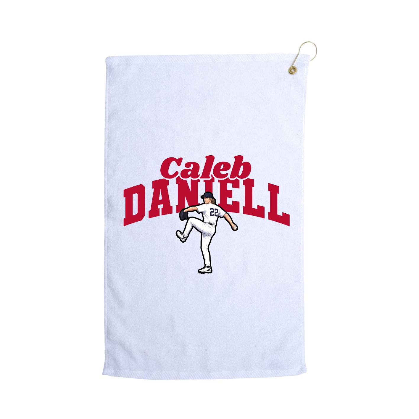 Golf Towel — Signature Arch in White