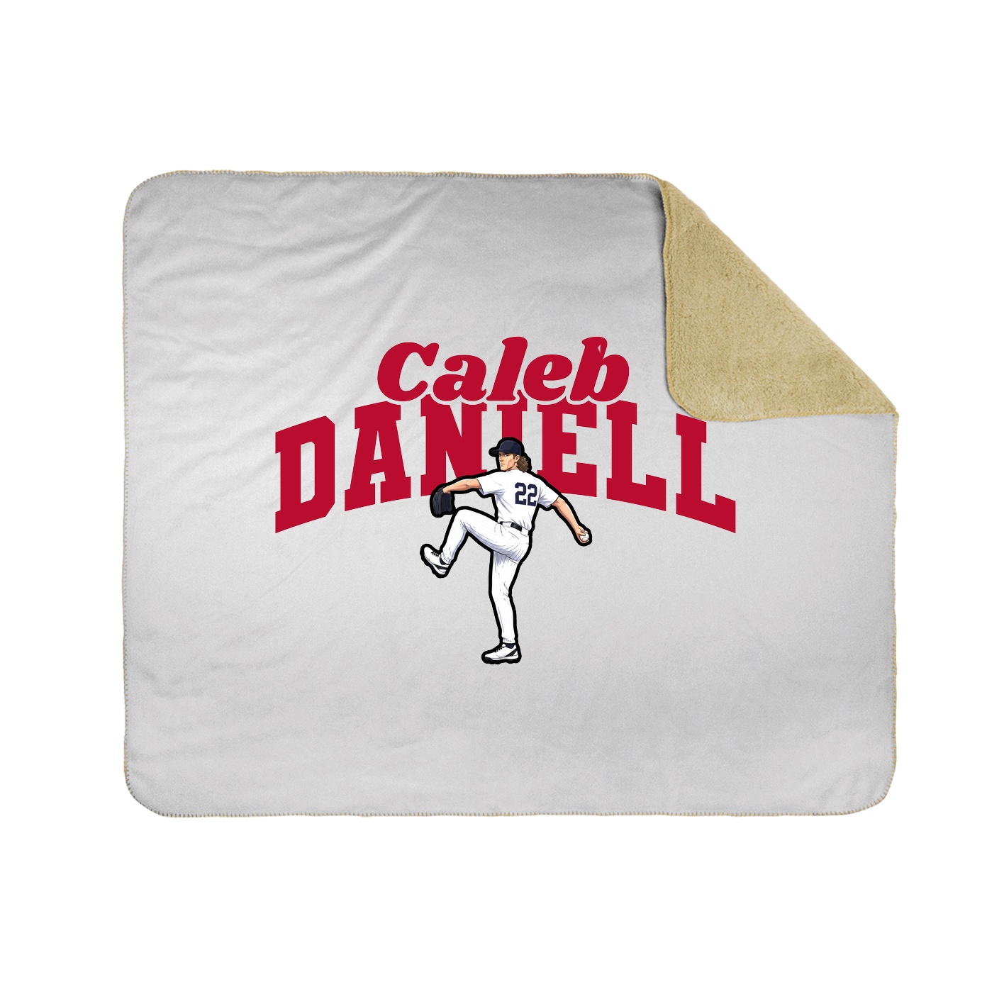 Throw Blanket — Signature Arch in White