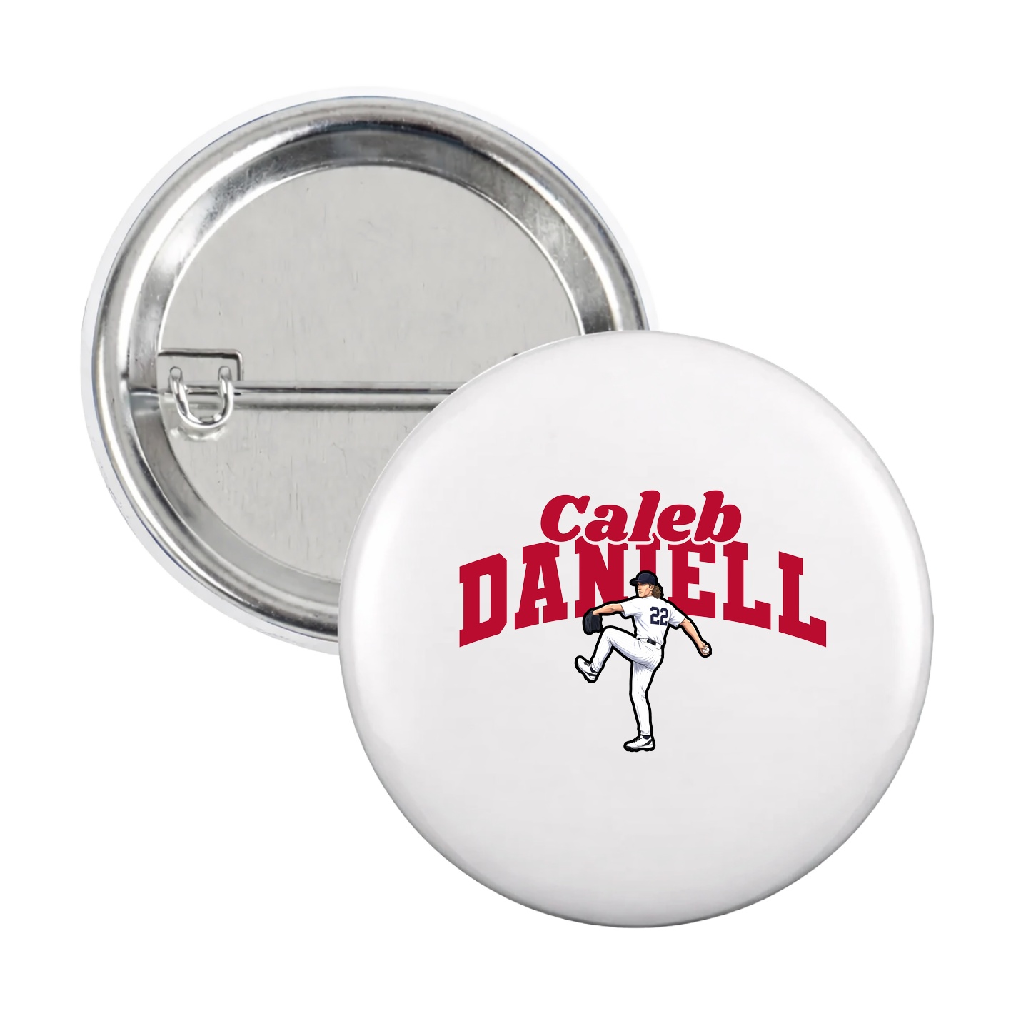 Game Day Button — Signature Arch in White