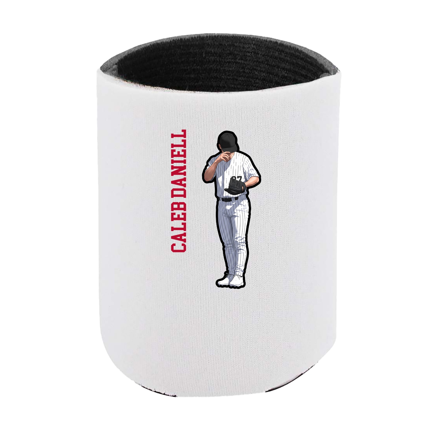Can Holder — Name Vertical in White