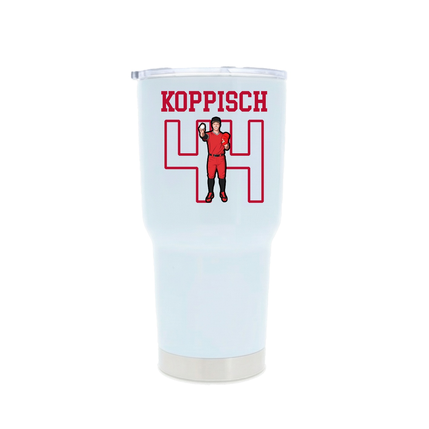 30oz Stainless Steel Tumbler — Shirsey in White