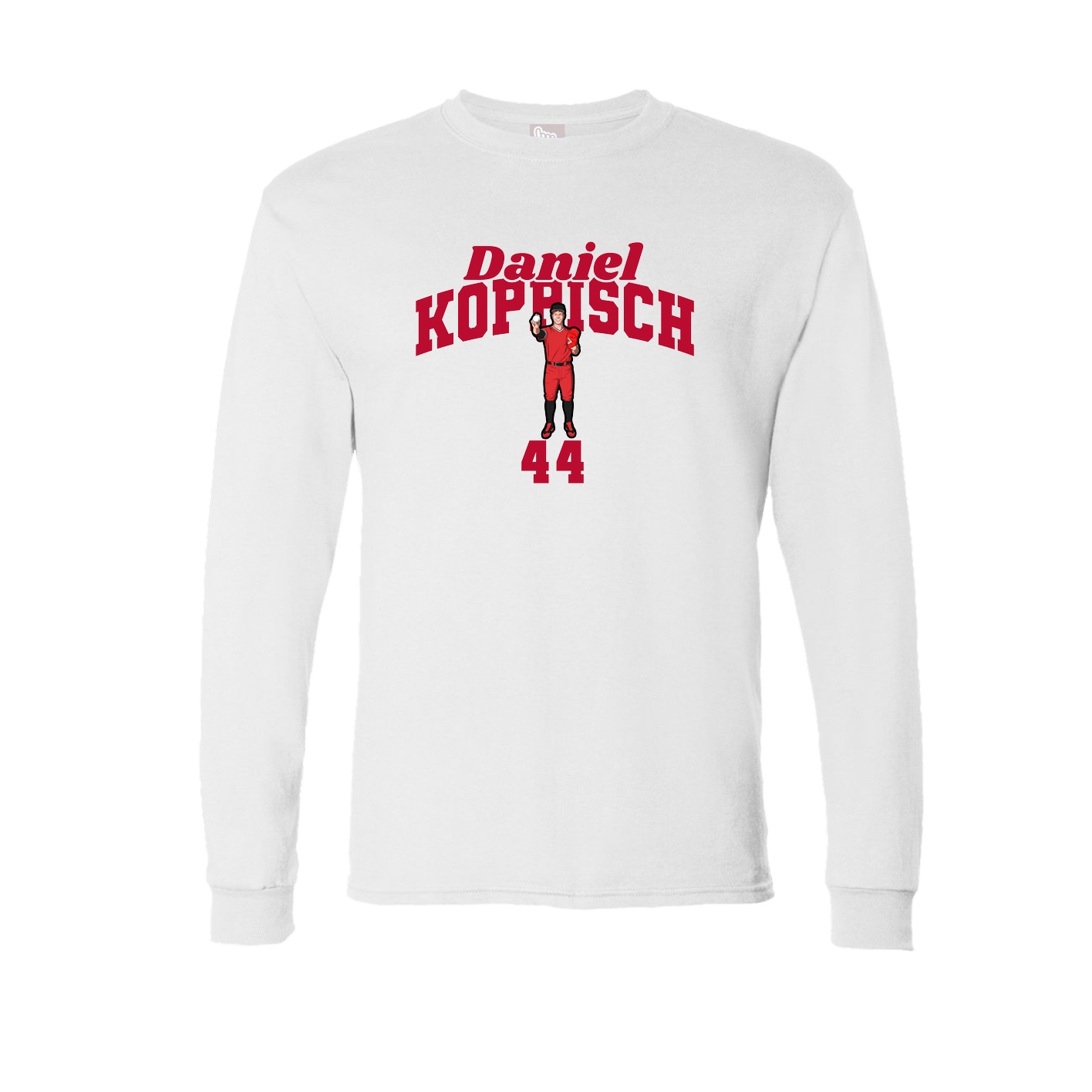 Long Sleeve Tee — Signature Arch in White