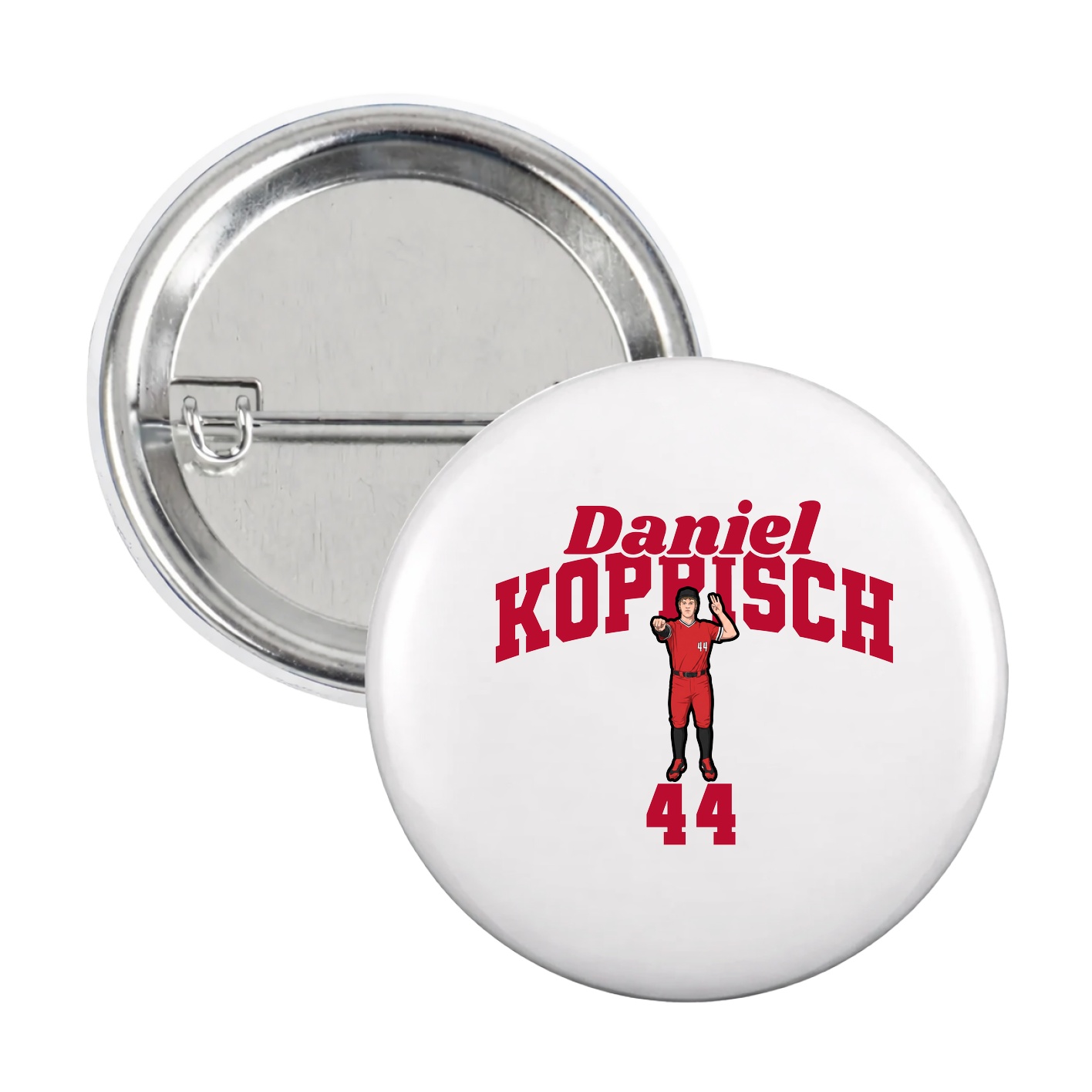 Game Day Button — Signature Arch in White
