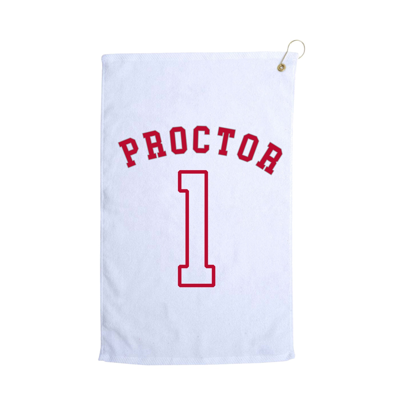 Golf Towel — Shirsey Arch in White
