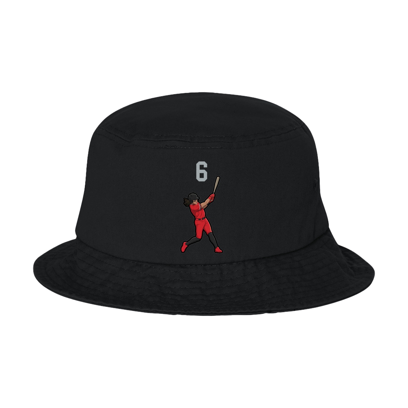 Bucket Cap — Number Top in Black