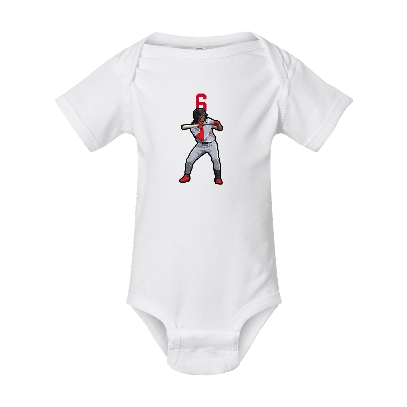 Baby Onesie — Number Top in White