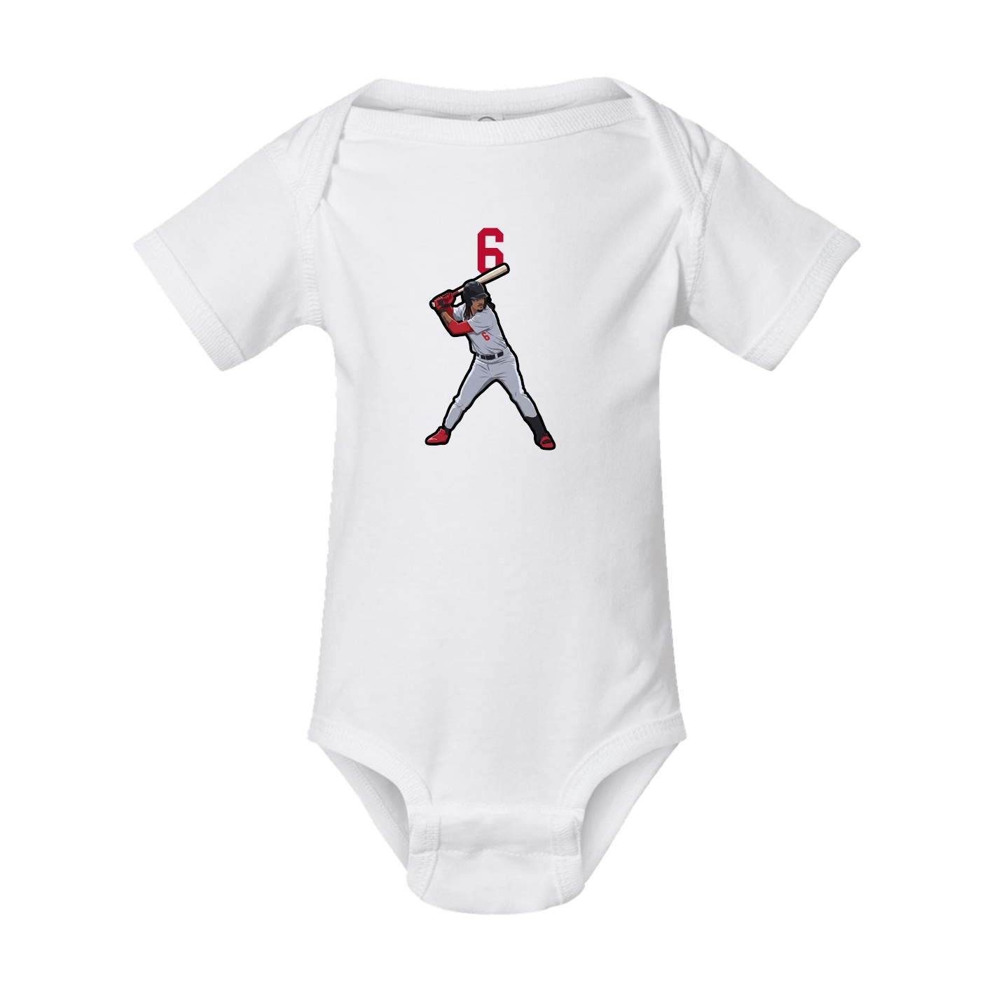 Baby Onesie — Number Top in White