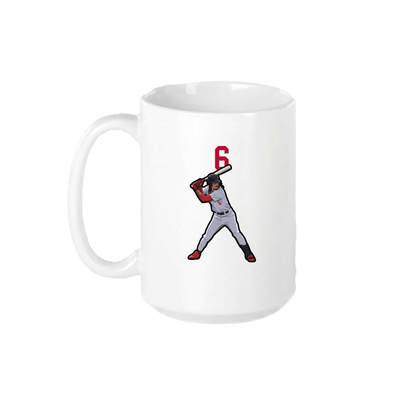 15oz Coffee Mug — Number Top in White