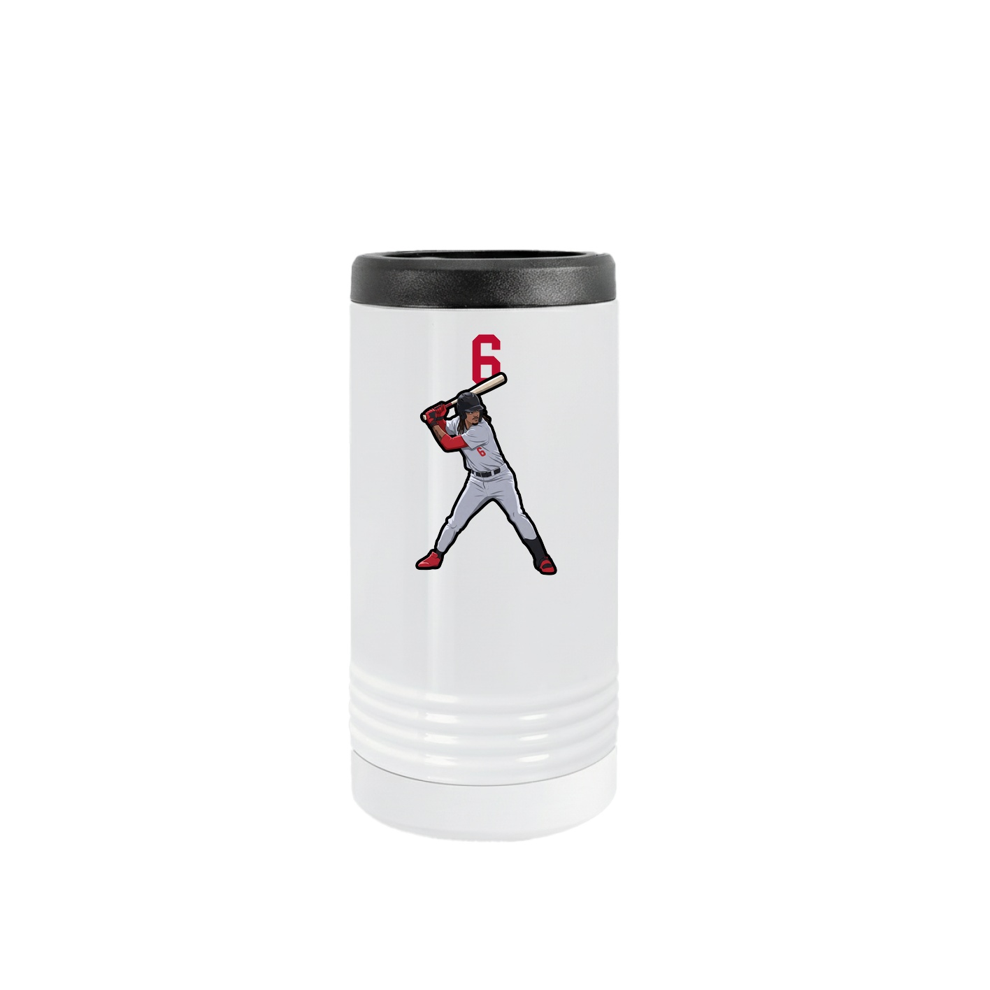 Slim Beverage Holder — Number Top in White