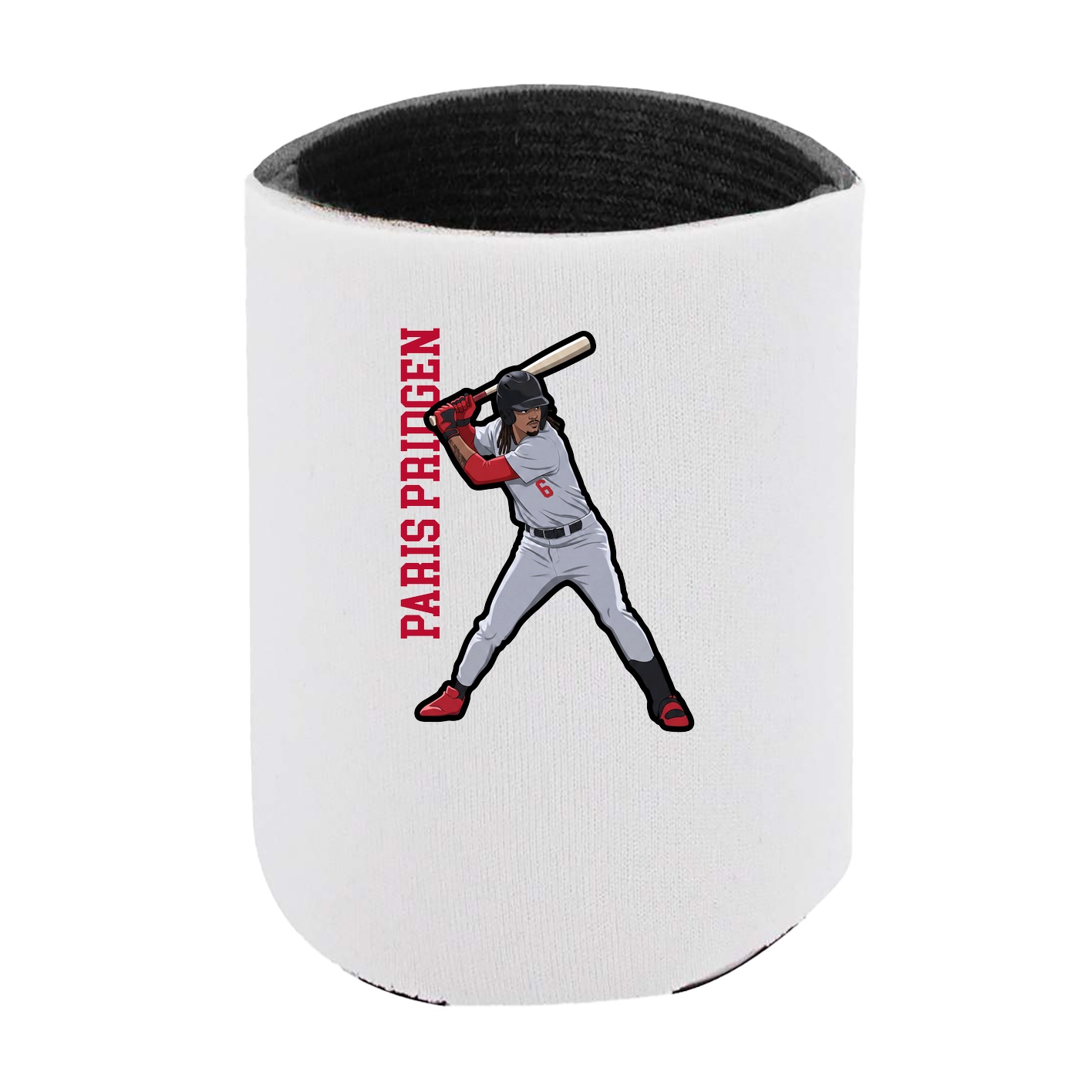 Can Holder — Name Vertical in White