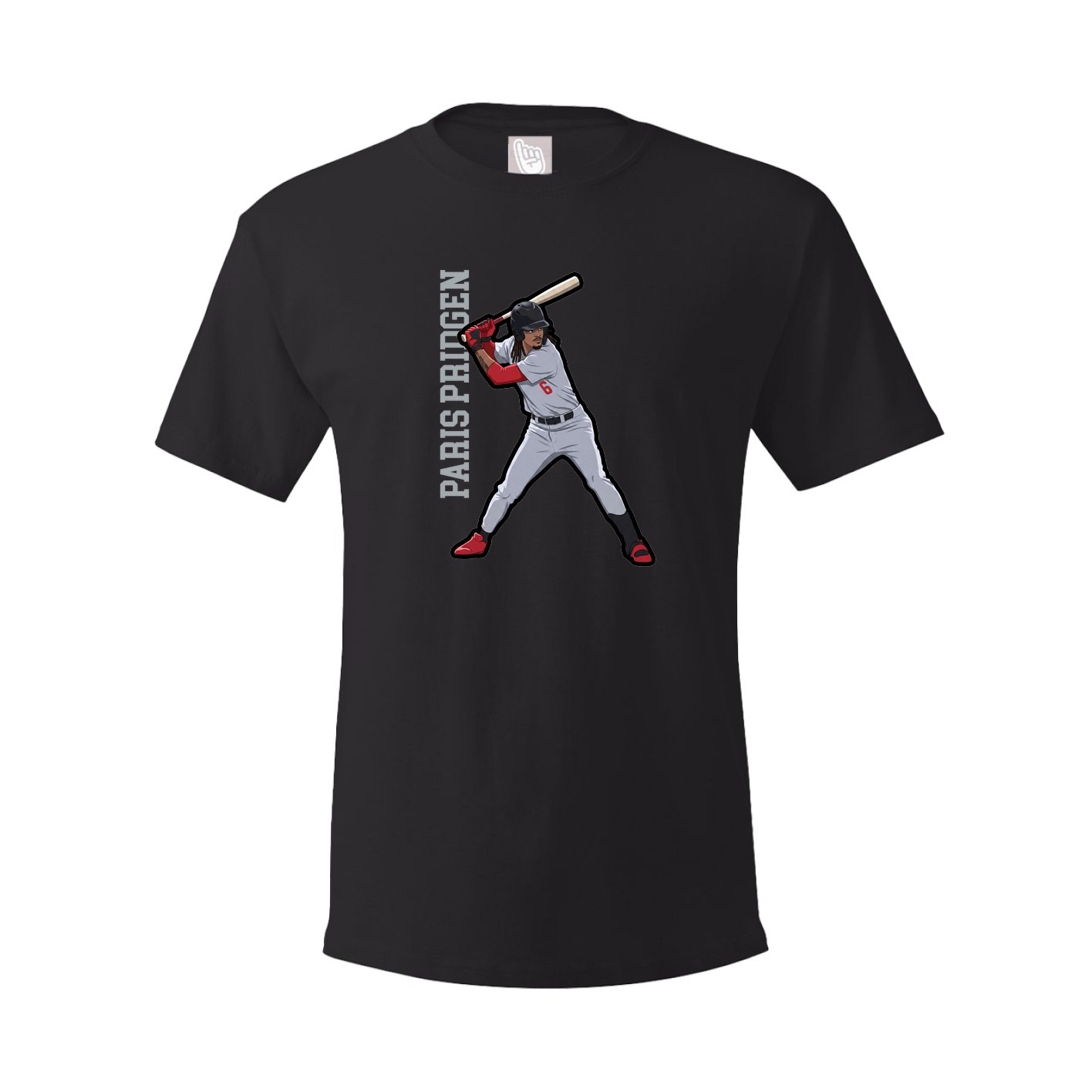 Tee — Name Vertical in Black