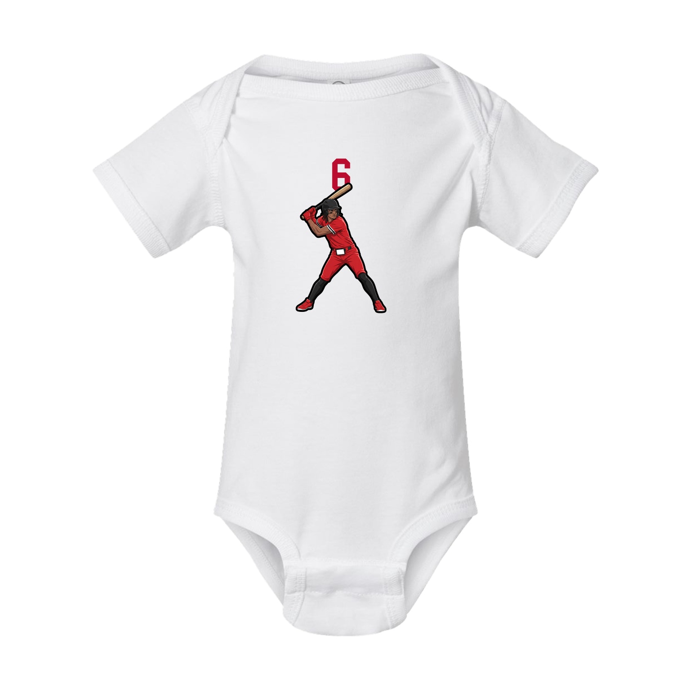 Baby Onesie — Number Top in White
