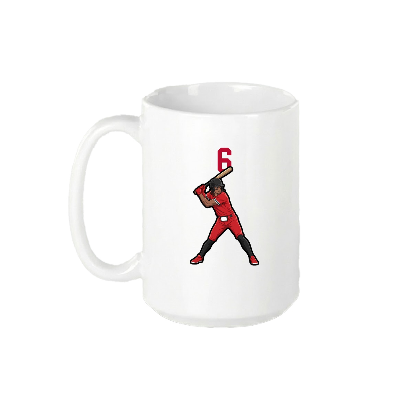 15oz Coffee Mug — Number Top in White