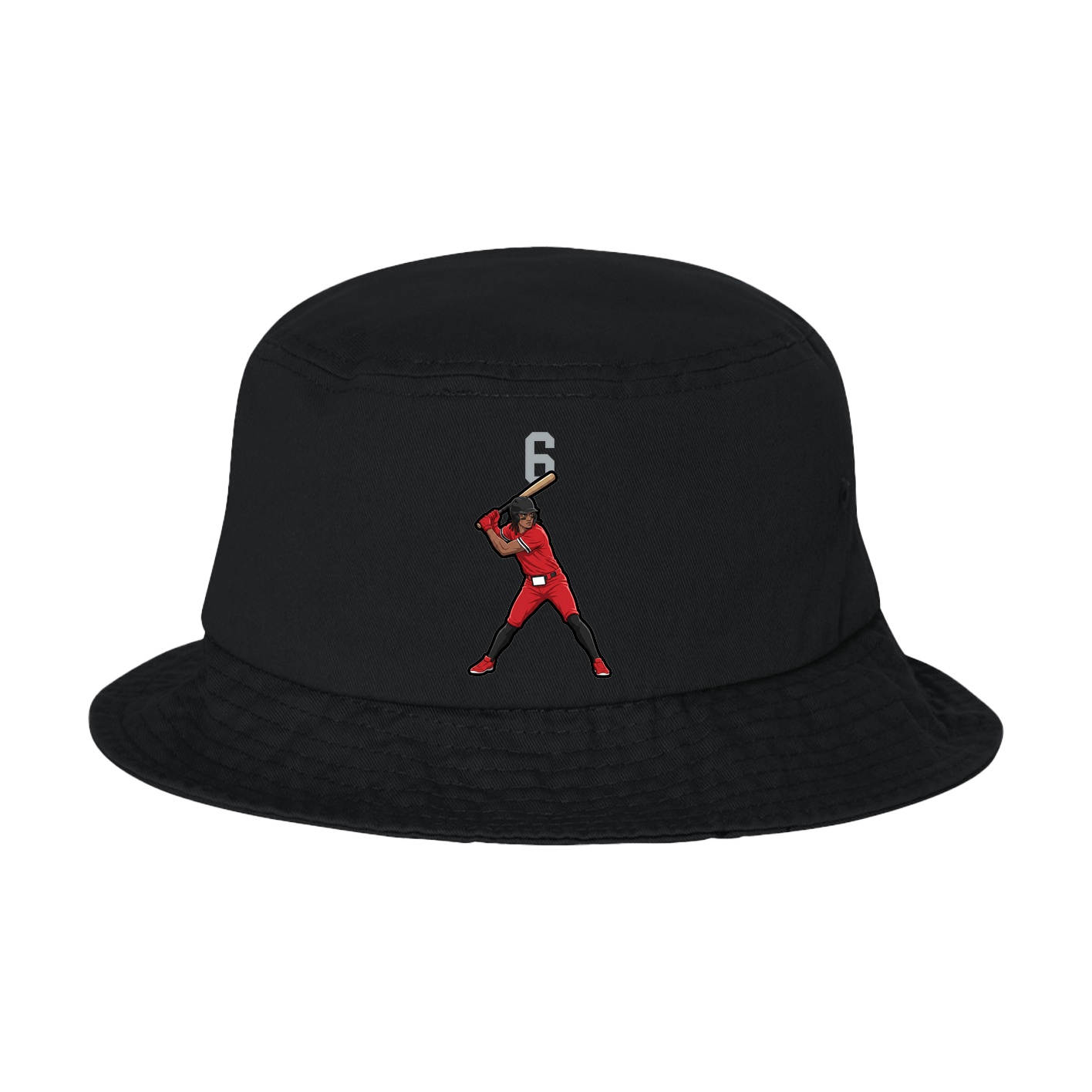 Bucket Cap — Number Top in Black