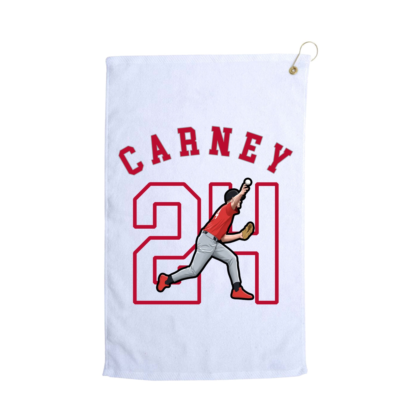 Golf Towel — Shirsey Arch in White