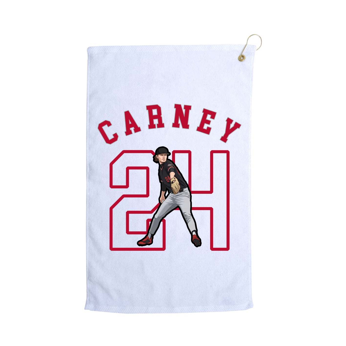 Golf Towel — Shirsey Arch in White