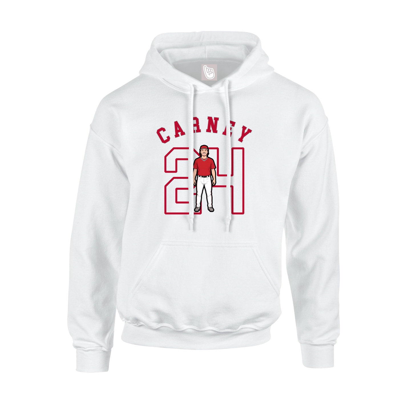Youth Hoodie — Shirsey Arch in White