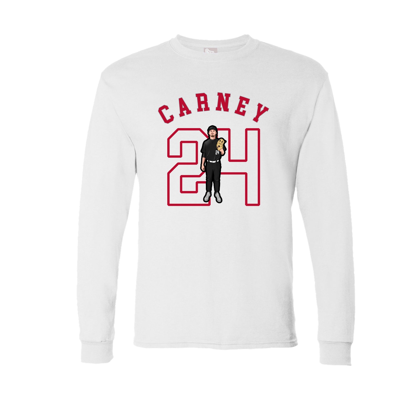 Long Sleeve Tee — Shirsey Arch in White