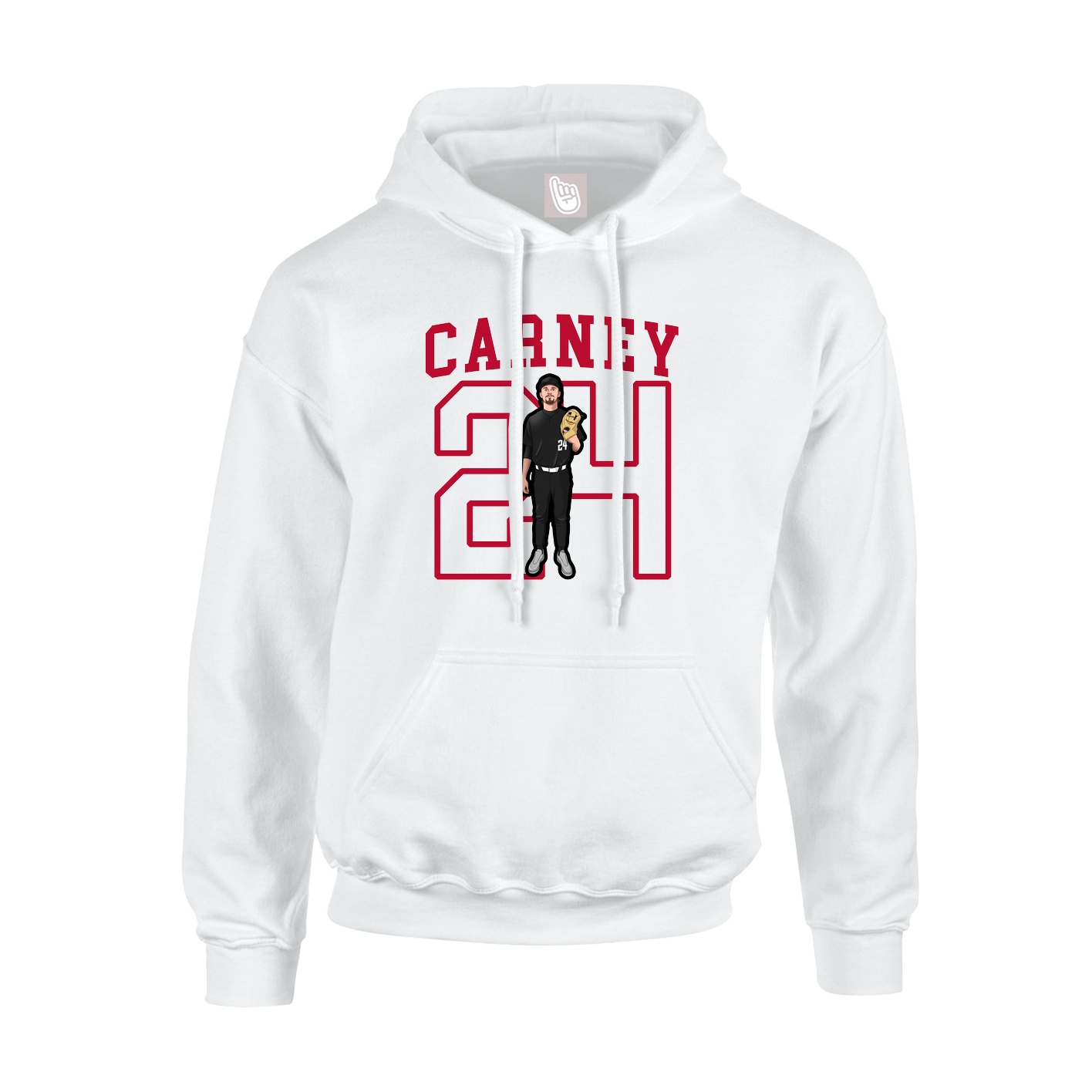 Hoodie — Shirsey in White