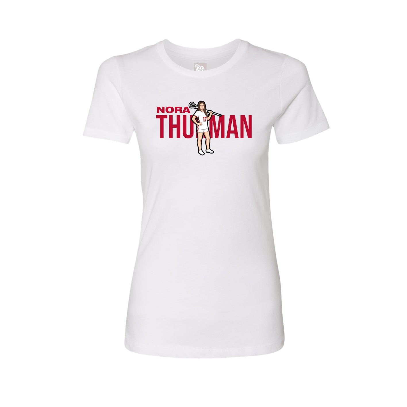 Womens Tee — Player Name in White
