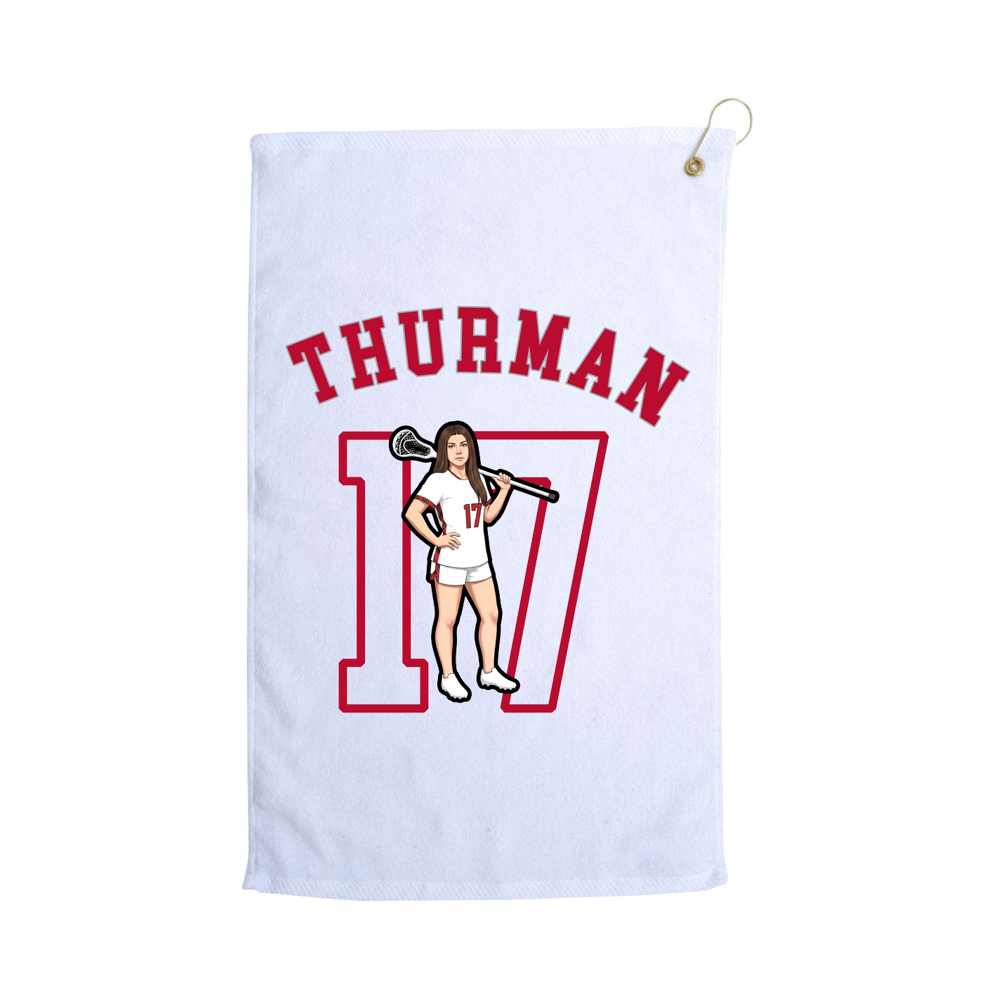 Golf Towel — Shirsey Arch in White