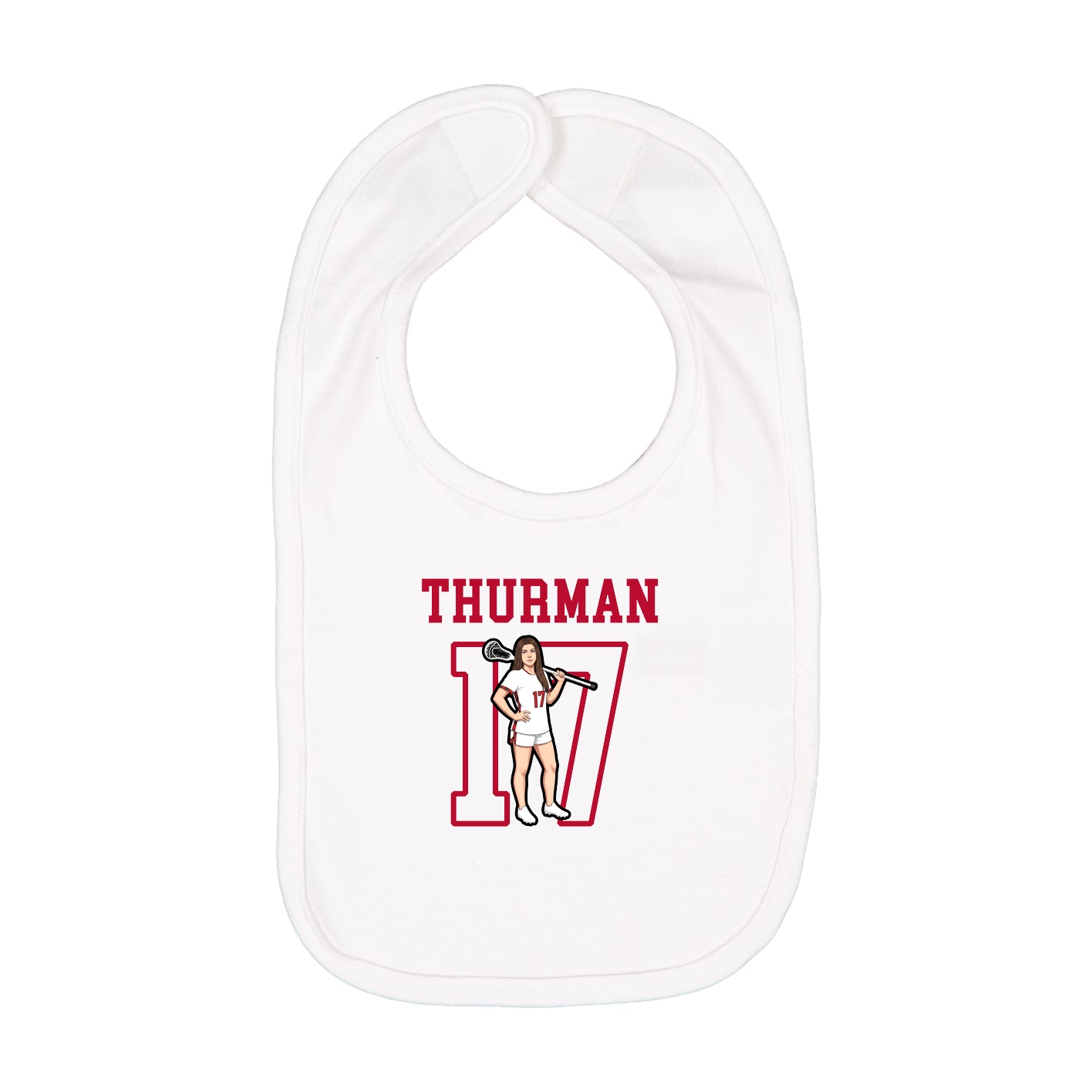 Infant Bib — Shirsey in White