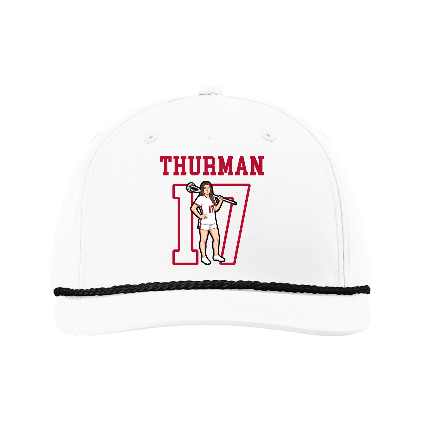 Five-Panel Classic Rope Cap — Shirsey in White