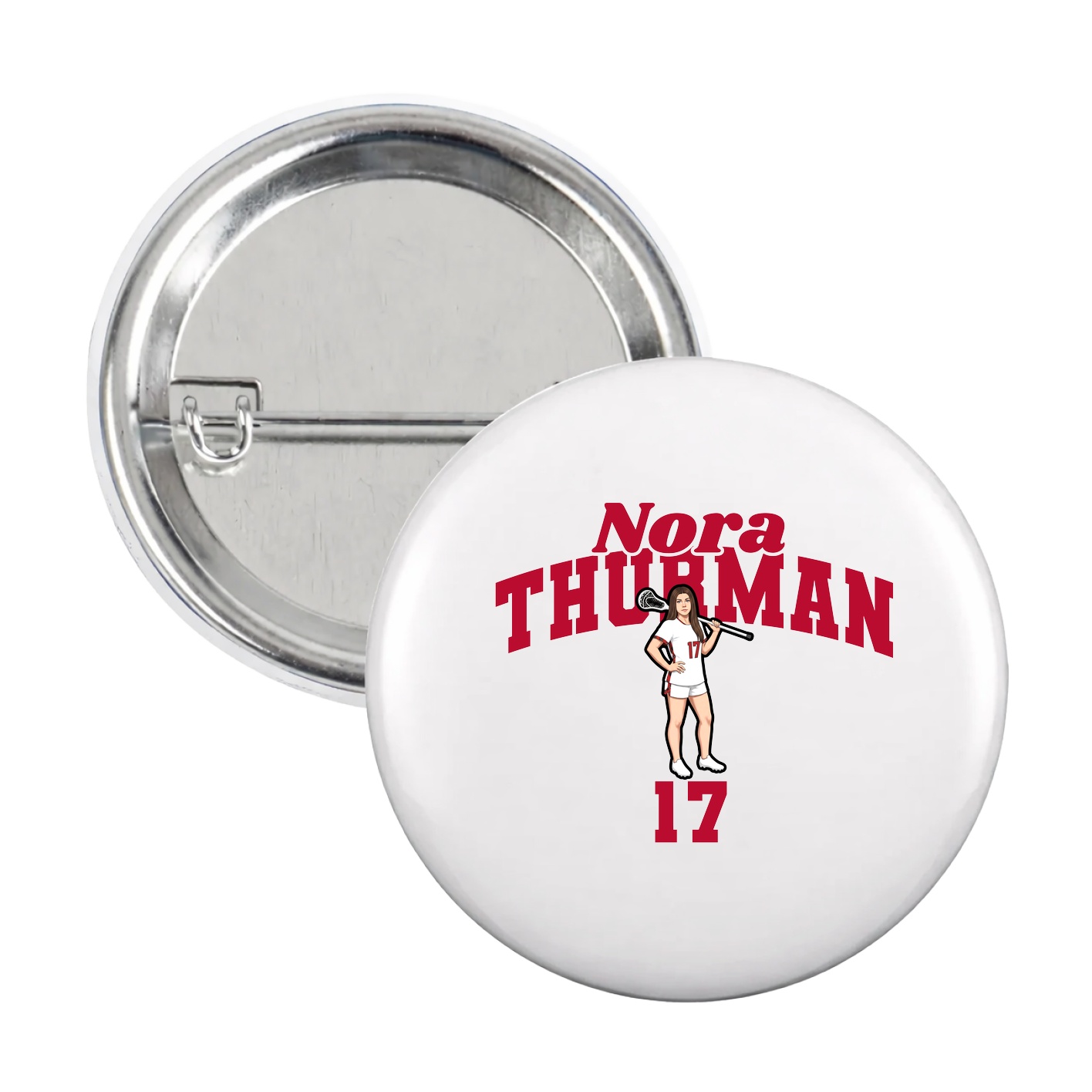 Game Day Button — Signature Arch in White