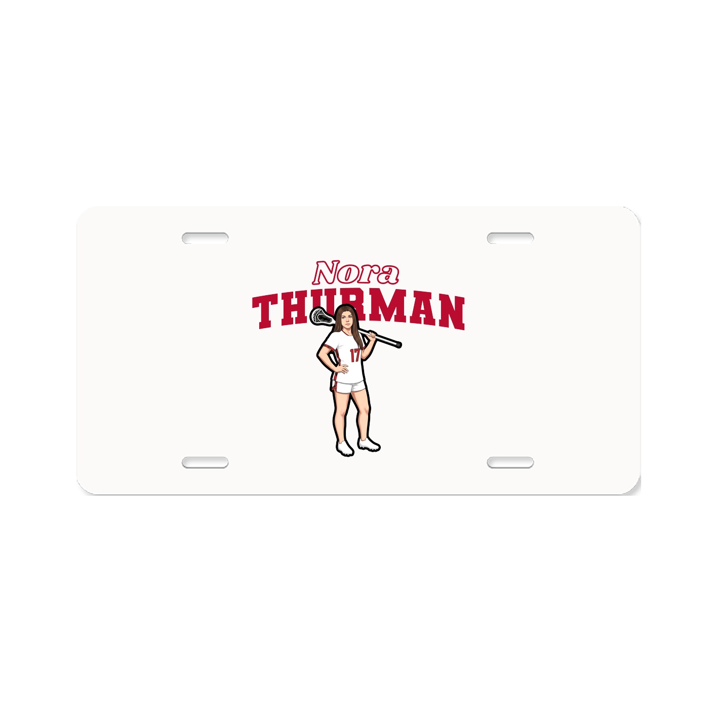 License Plate — Name Arch in Classic
