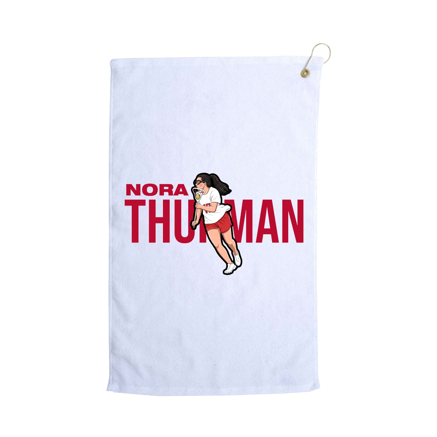Golf Towel — Player Name in White