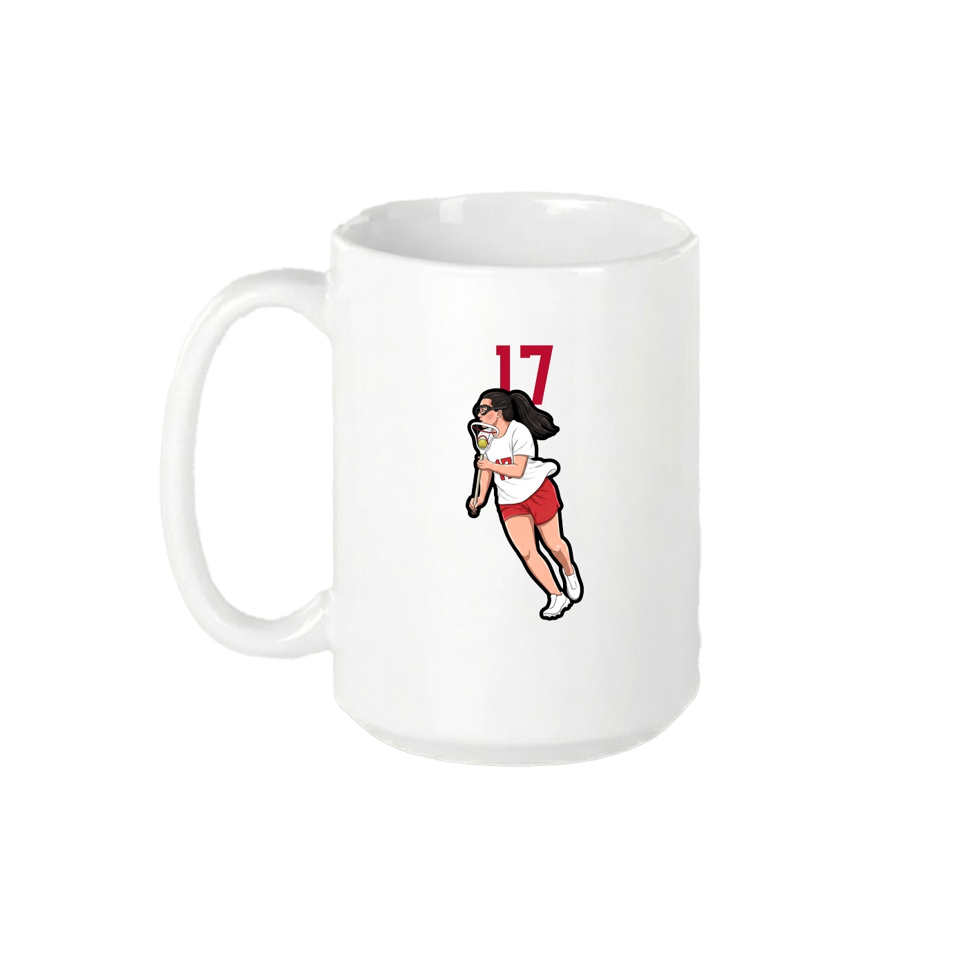 15oz Coffee Mug — Number Top in White