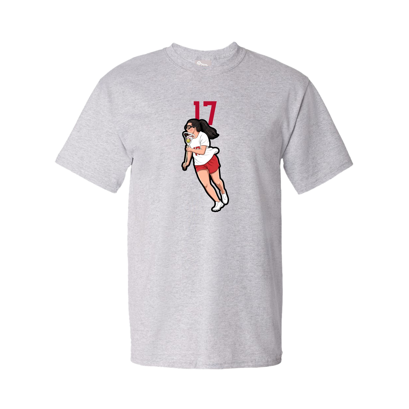 Youth Tee — Number Top in Grey