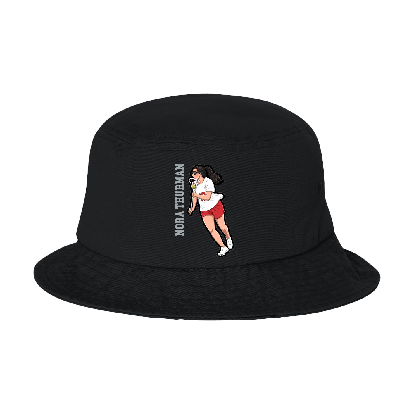 Bucket Cap — Name Vertical in Black