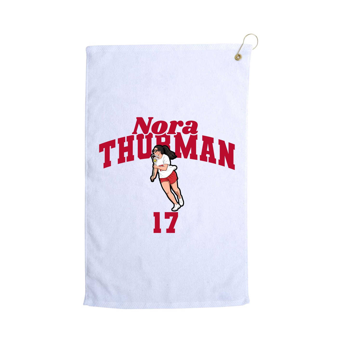 Golf Towel — Signature Arch in White