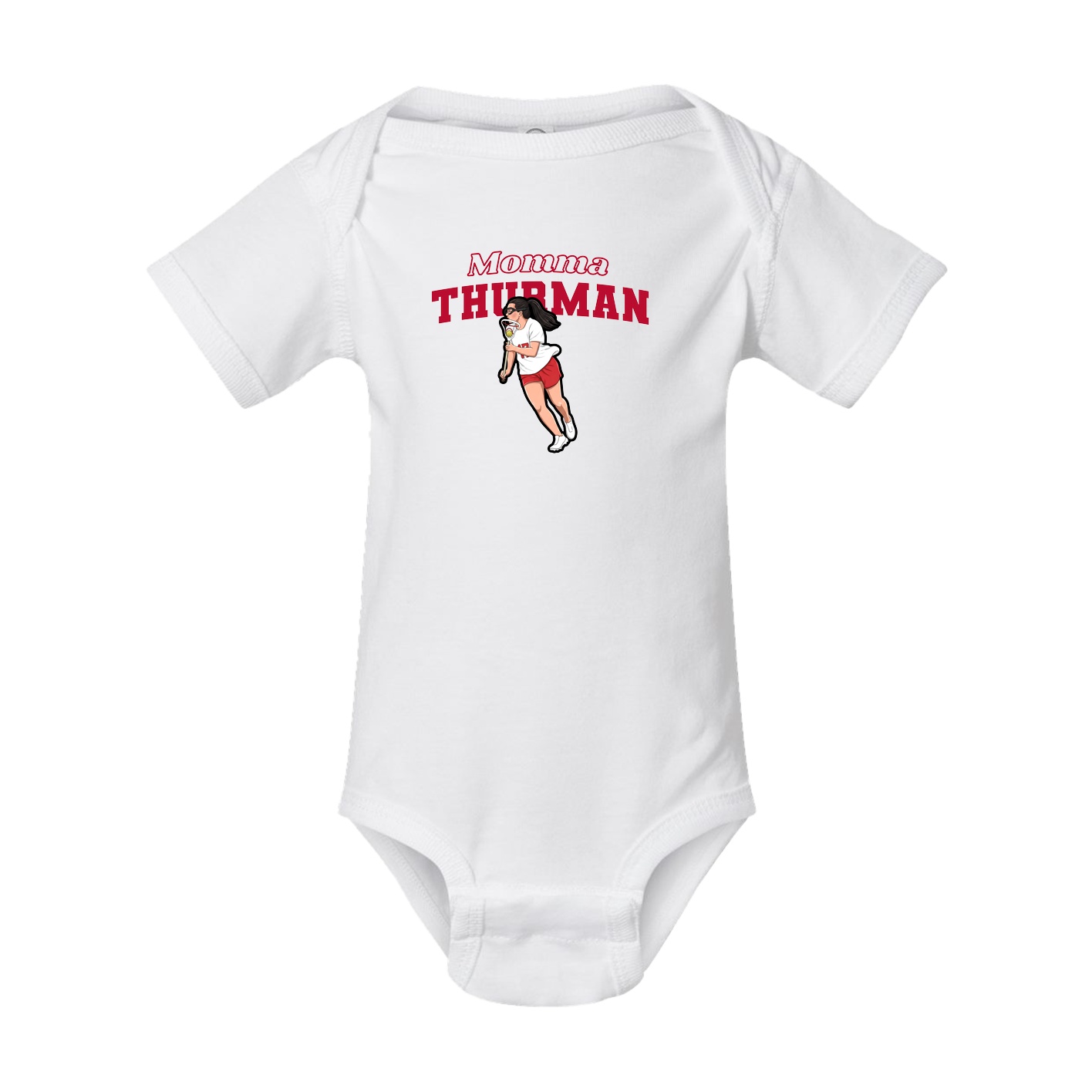 Baby Onesie — Mothers Day Block in White